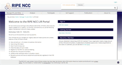 Desktop Screenshot of lirportal.ripe.net