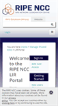 Mobile Screenshot of lirportal.ripe.net